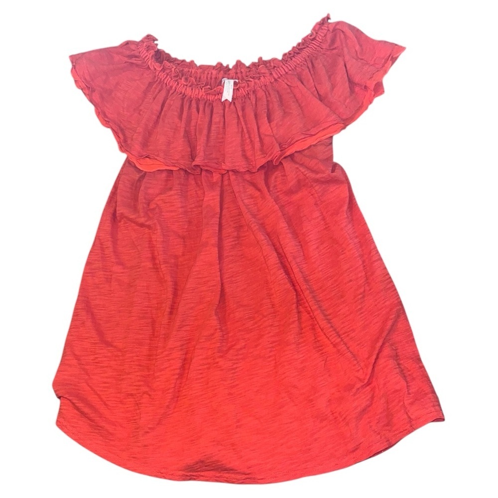 Matilda Jane Womens Size Large Everything I See Orange Ruffle Top